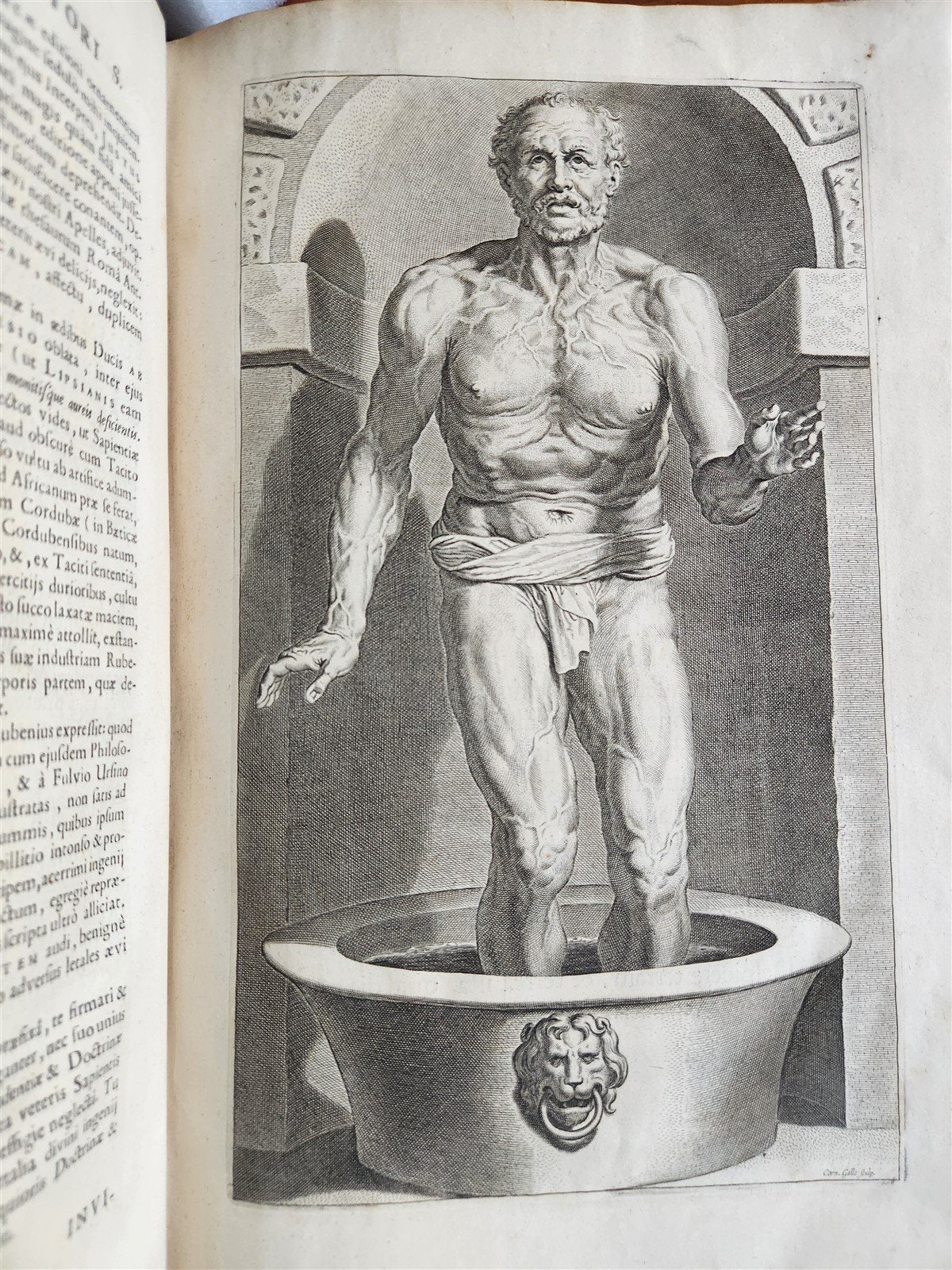 1652 SENECA OPERA w/ Lipsius' commentaries antique ILLUSTRATED LARGE FOLIO