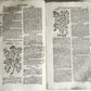 1696 HERBAL BOOK Theatrum botanicum antique ILLUSTRATED FOLIO 1200 woodcuts