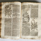 1696 HERBAL BOOK Theatrum botanicum antique ILLUSTRATED FOLIO 1200 woodcuts