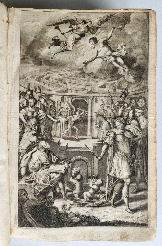 1701 HISTORY of KINGS & GRAND MASTERS of TEUTONIC ORDER antique FOLIO