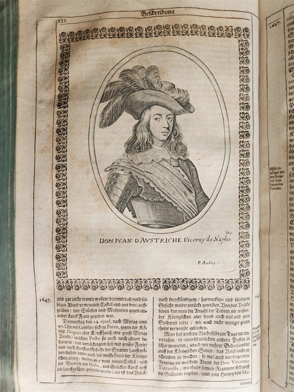 1663 EUROPEAN HISTORY ILLUSTRATED w/ OVER 80 ENGRAVINGS antique VELLUM FOLIO