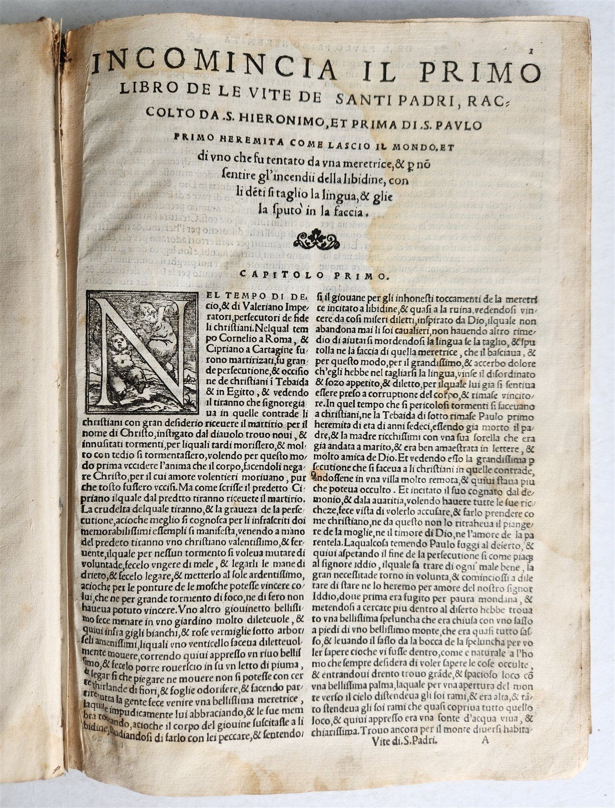 1557 LIVES of SAINTS ILLUSTRATED antique in ITALIAN scarce 16th CENTURY
