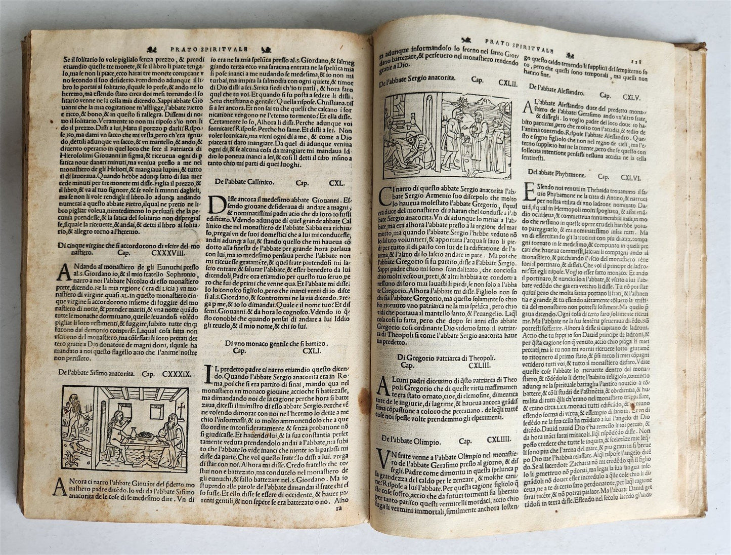 1557 LIVES of SAINTS ILLUSTRATED antique in ITALIAN scarce 16th CENTURY