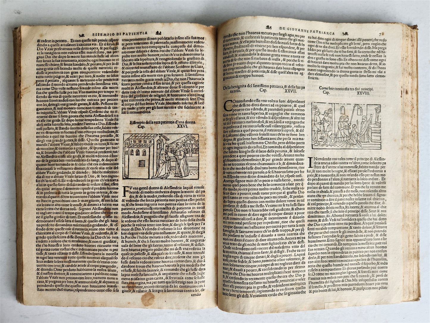 1557 LIVES of SAINTS ILLUSTRATED antique in ITALIAN scarce 16th CENTURY
