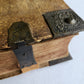 1736 SWISS LUTHER BIBLE antique PIGSKIN BOUND FOLIO w/ BRASS FITTINGS & CLASPS