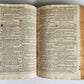 1736 SWISS LUTHER BIBLE antique PIGSKIN BOUND FOLIO w/ BRASS FITTINGS & CLASPS