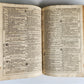 1736 SWISS LUTHER BIBLE antique PIGSKIN BOUND FOLIO w/ BRASS FITTINGS & CLASPS