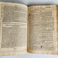 1736 SWISS LUTHER BIBLE antique PIGSKIN BOUND FOLIO w/ BRASS FITTINGS & CLASPS