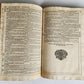 1736 SWISS LUTHER BIBLE antique PIGSKIN BOUND FOLIO w/ BRASS FITTINGS & CLASPS