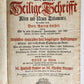 1720 BIBLE in GERMAN SWISS ILLUSTRATED antique FOLIO w/ BRASS FITTINGS