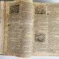 1720 BIBLE in GERMAN SWISS ILLUSTRATED antique FOLIO w/ BRASS FITTINGS