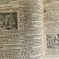 1720 BIBLE in GERMAN SWISS ILLUSTRATED antique FOLIO w/ BRASS FITTINGS