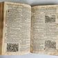 1720 BIBLE in GERMAN SWISS ILLUSTRATED antique FOLIO w/ BRASS FITTINGS