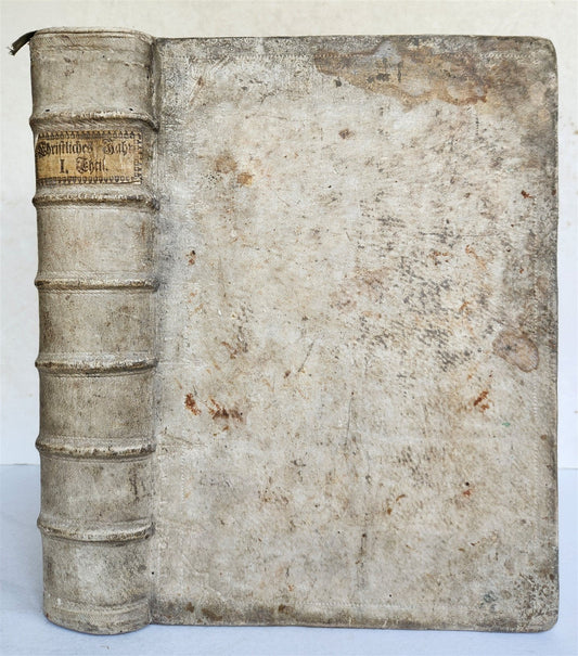 1733 ILLUSTRATED Christian Year Epistles & Gospels antique VELLUM FOLIO Prague
