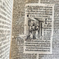 1514 POST-INCUNABULA ILLUSTRATED SWISS Basel antique Postilla maiores SCARCE