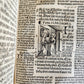 1514 POST-INCUNABULA ILLUSTRATED SWISS Basel antique Postilla maiores SCARCE