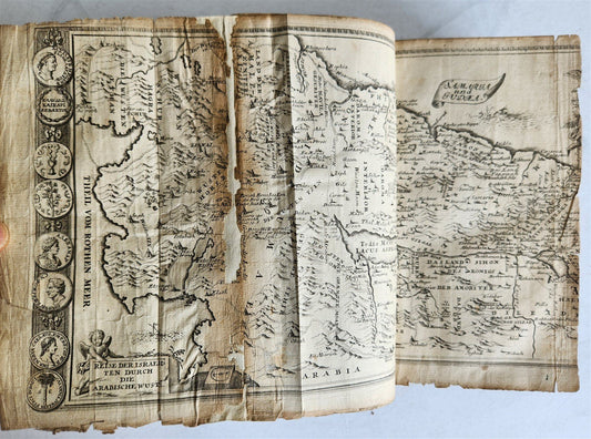 1704 BIBLE in GERMAN antique ILLUSTRATED