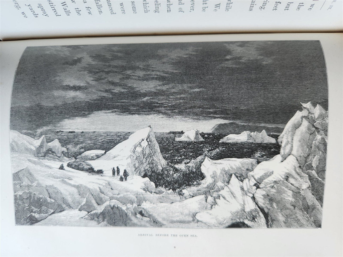 1876 NEW LANDS WITHIN ARCTIC CIRCLE 2 VOLS antique ILLUSTRATED Ship Tegetthoff