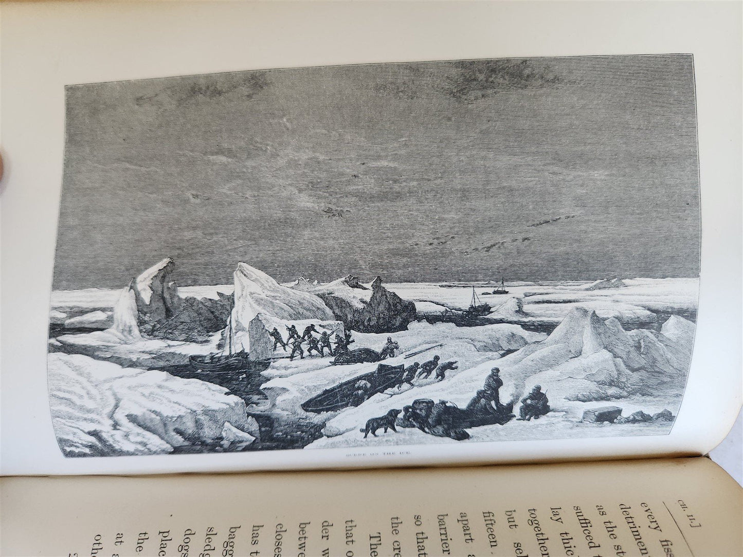 1876 NEW LANDS WITHIN ARCTIC CIRCLE 2 VOLS antique ILLUSTRATED Ship Tegetthoff