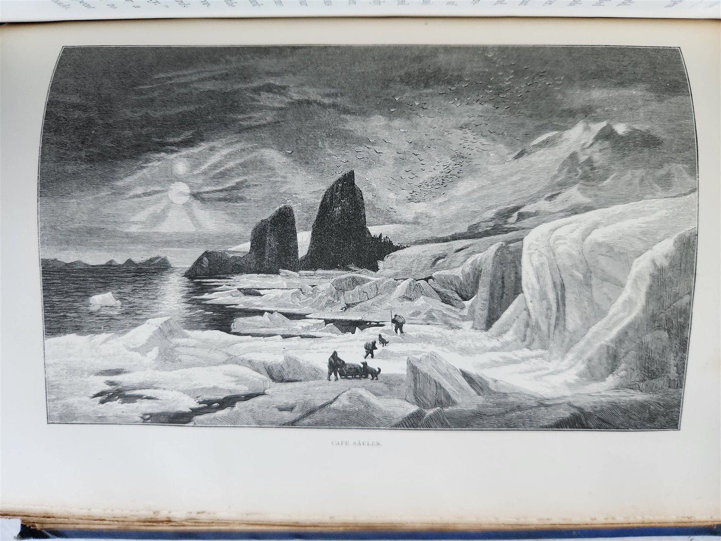 1876 NEW LANDS WITHIN ARCTIC CIRCLE 2 VOLS antique ILLUSTRATED Ship Tegetthoff