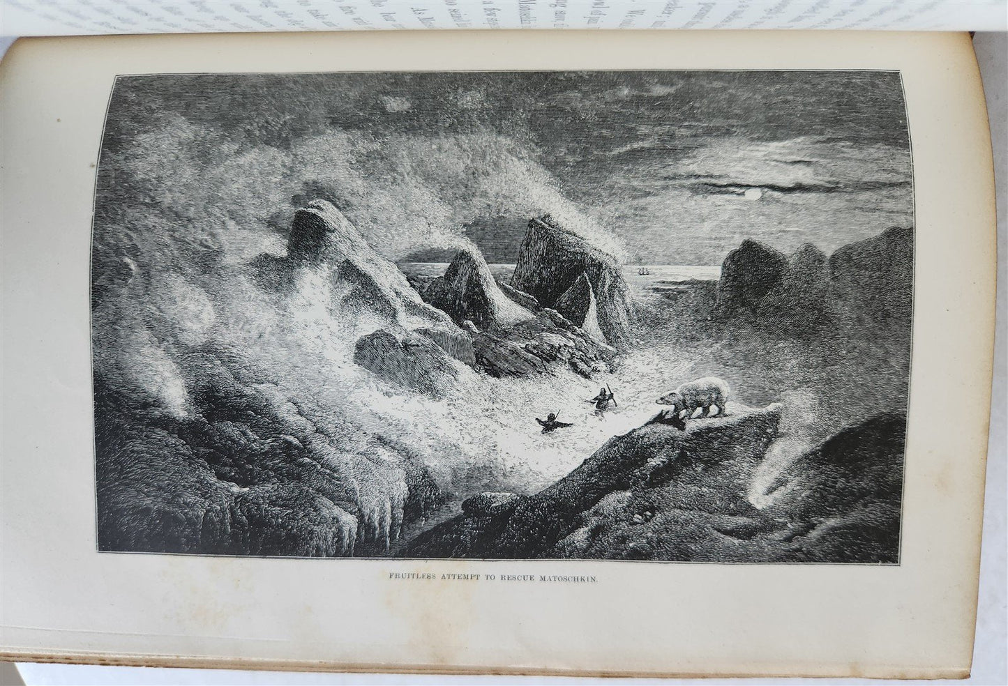 1876 NEW LANDS WITHIN ARCTIC CIRCLE 2 VOLS antique ILLUSTRATED Ship Tegetthoff