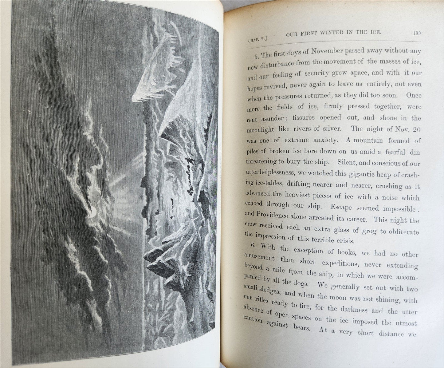 1876 NEW LANDS WITHIN ARCTIC CIRCLE 2 VOLS antique ILLUSTRATED Ship Tegetthoff