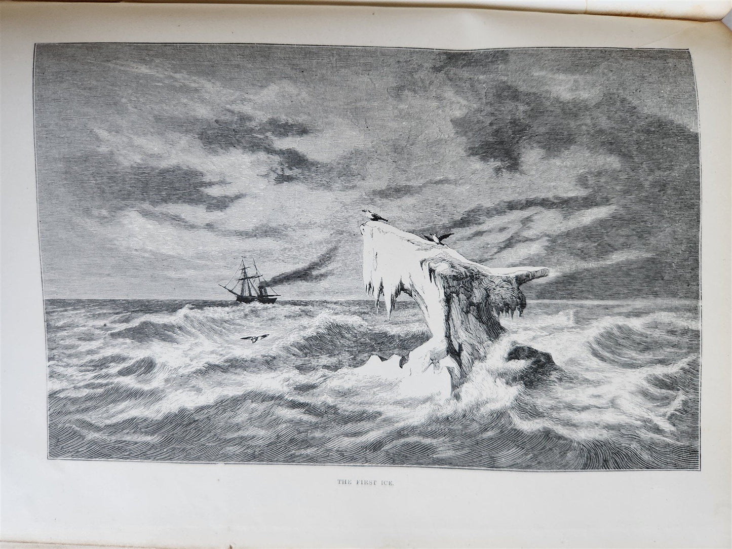 1876 NEW LANDS WITHIN ARCTIC CIRCLE 2 VOLS antique ILLUSTRATED Ship Tegetthoff