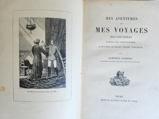 1890s TRAVELS in CENTRAL ASIA Tehran Khiva Bokhara Samarkand antique ILLUSTRATED