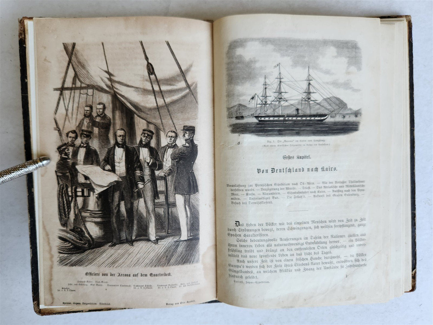 1870s PRUSSIAN EXPEDITION to EAST ASIA JAPAN CHINA SIAM antique ILLUSTRATED