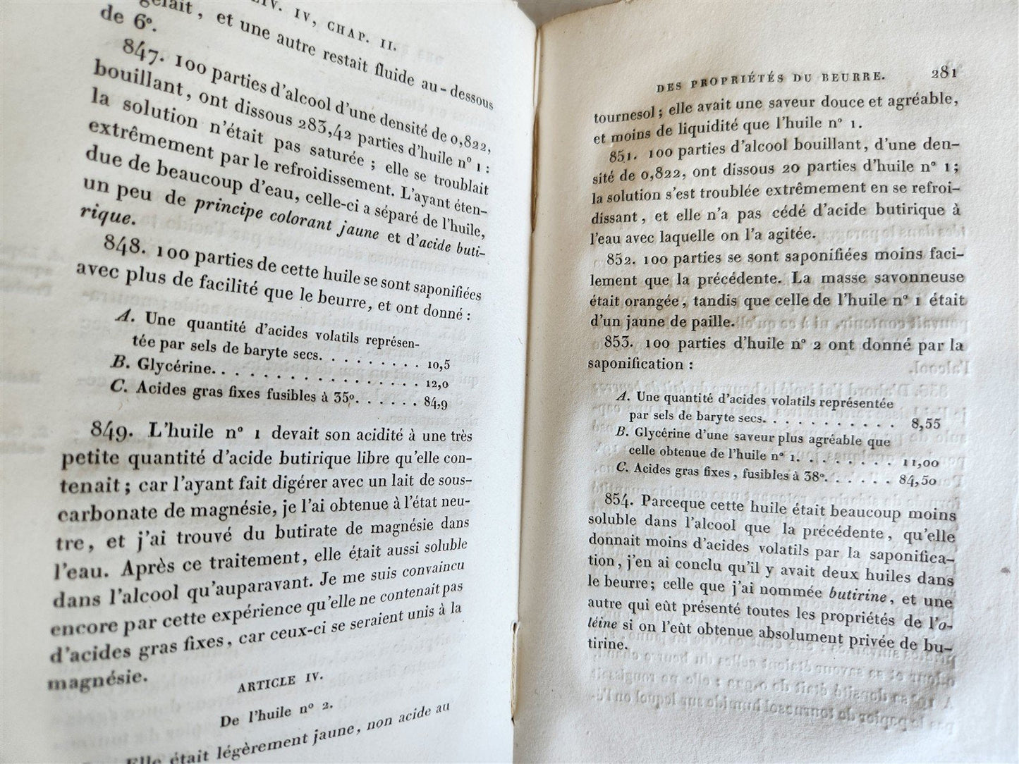 1823 CHEMISTRY Recherches chimiques sur les corps gras d'origine animale SIGNED!