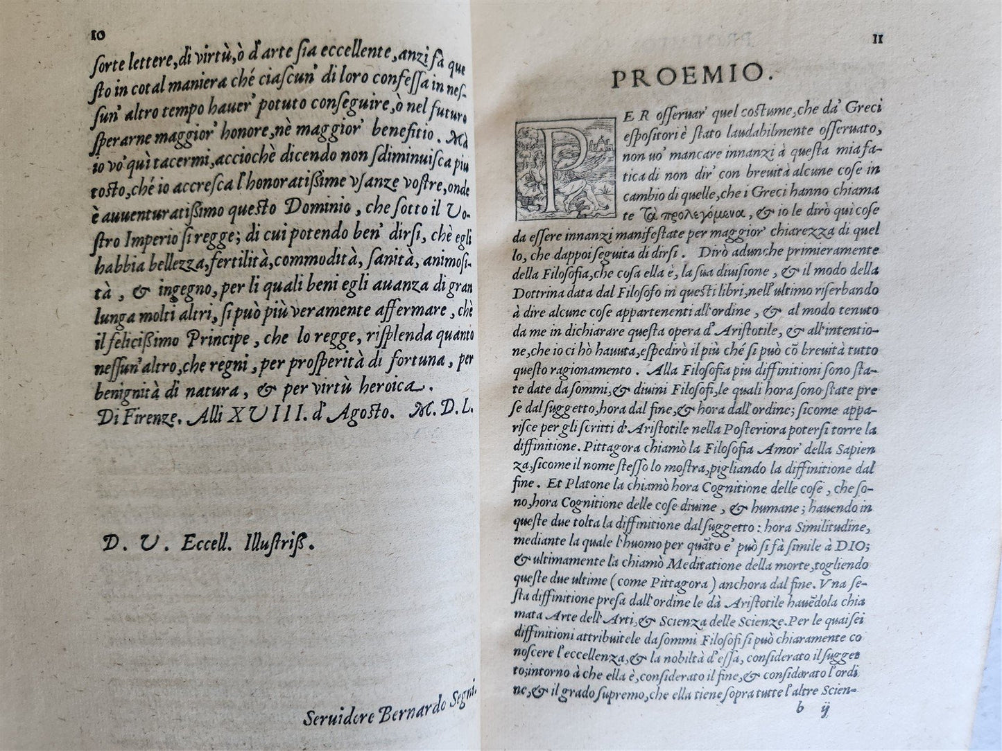 1550 ARISTOTLE L'ethica Tradotta in lingua vulgare antique ILLUSTRATED