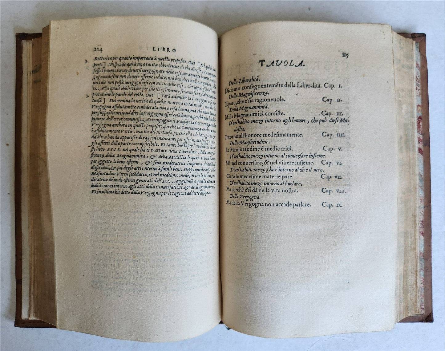 1550 ARISTOTLE L'ethica Tradotta in lingua vulgare antique ILLUSTRATED