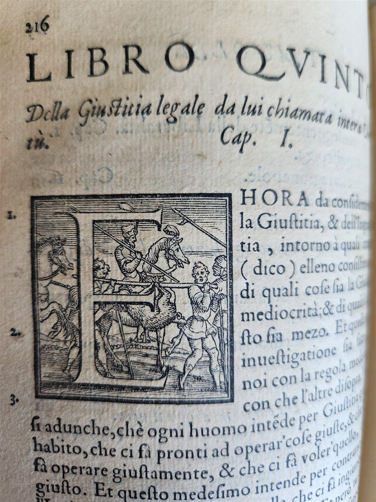 1550 ARISTOTLE L'ethica Tradotta in lingua vulgare antique ILLUSTRATED