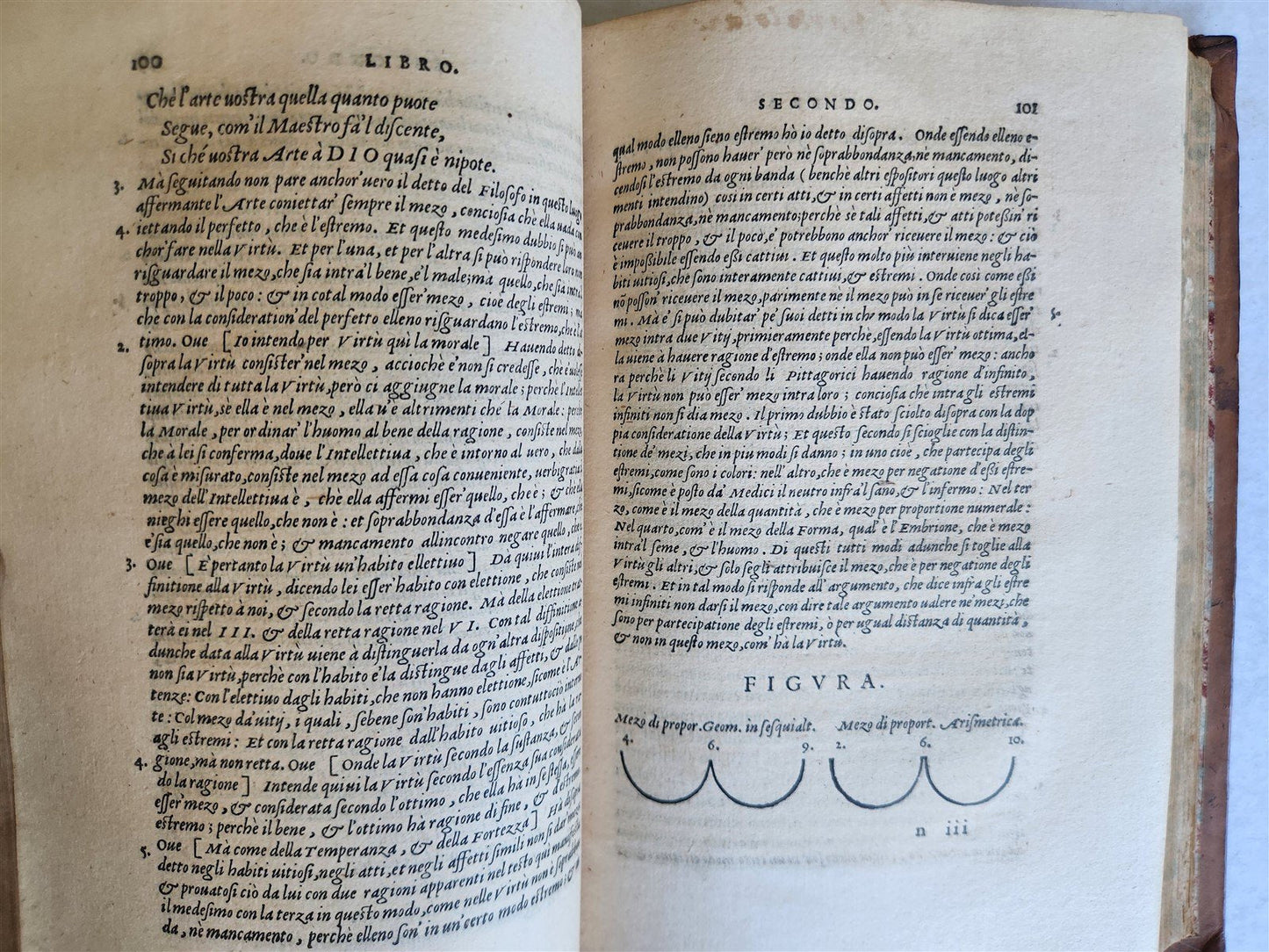 1550 ARISTOTLE L'ethica Tradotta in lingua vulgare antique ILLUSTRATED