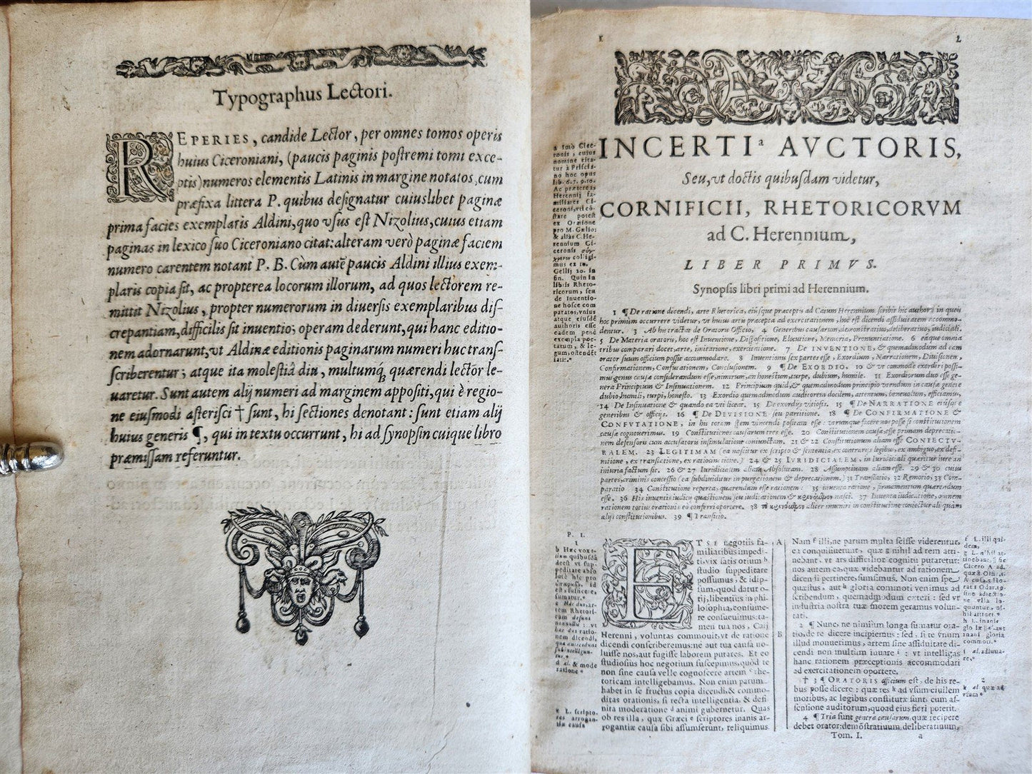 1632 CICERO OPERA OMNIA antique 17th CENTURY