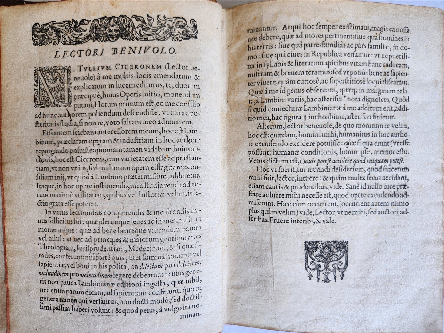 1632 CICERO OPERA OMNIA antique 17th CENTURY