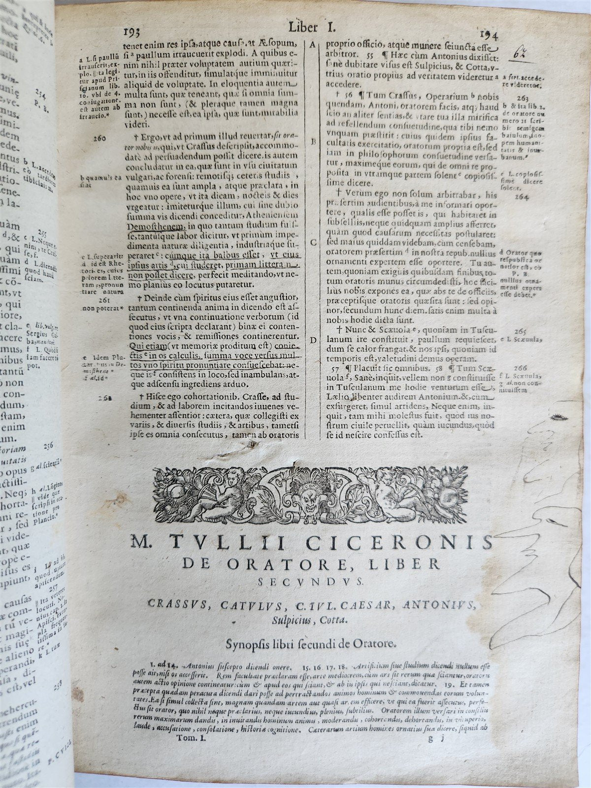1632 CICERO OPERA OMNIA antique 17th CENTURY