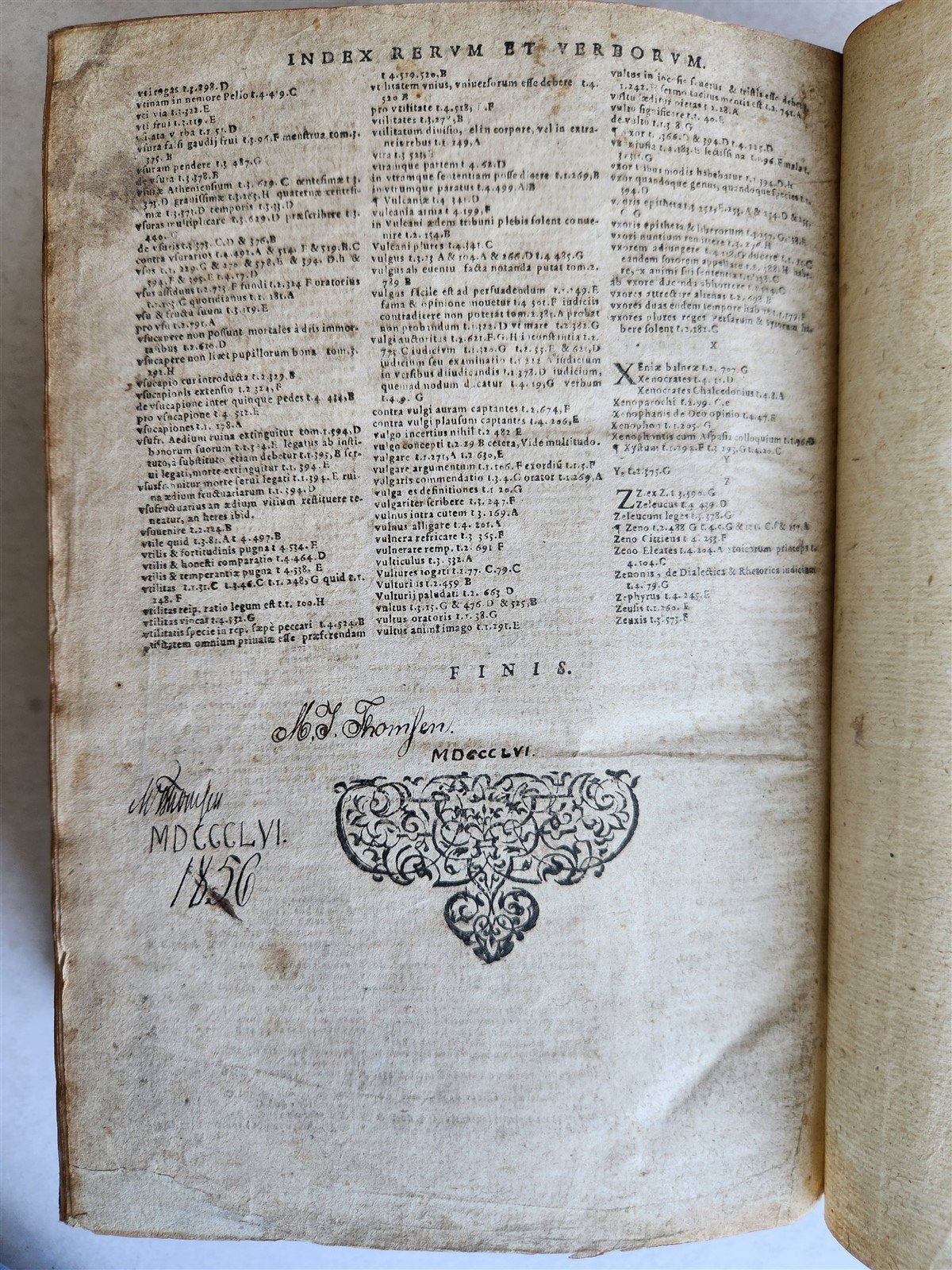 1632 CICERO OPERA OMNIA antique 17th CENTURY
