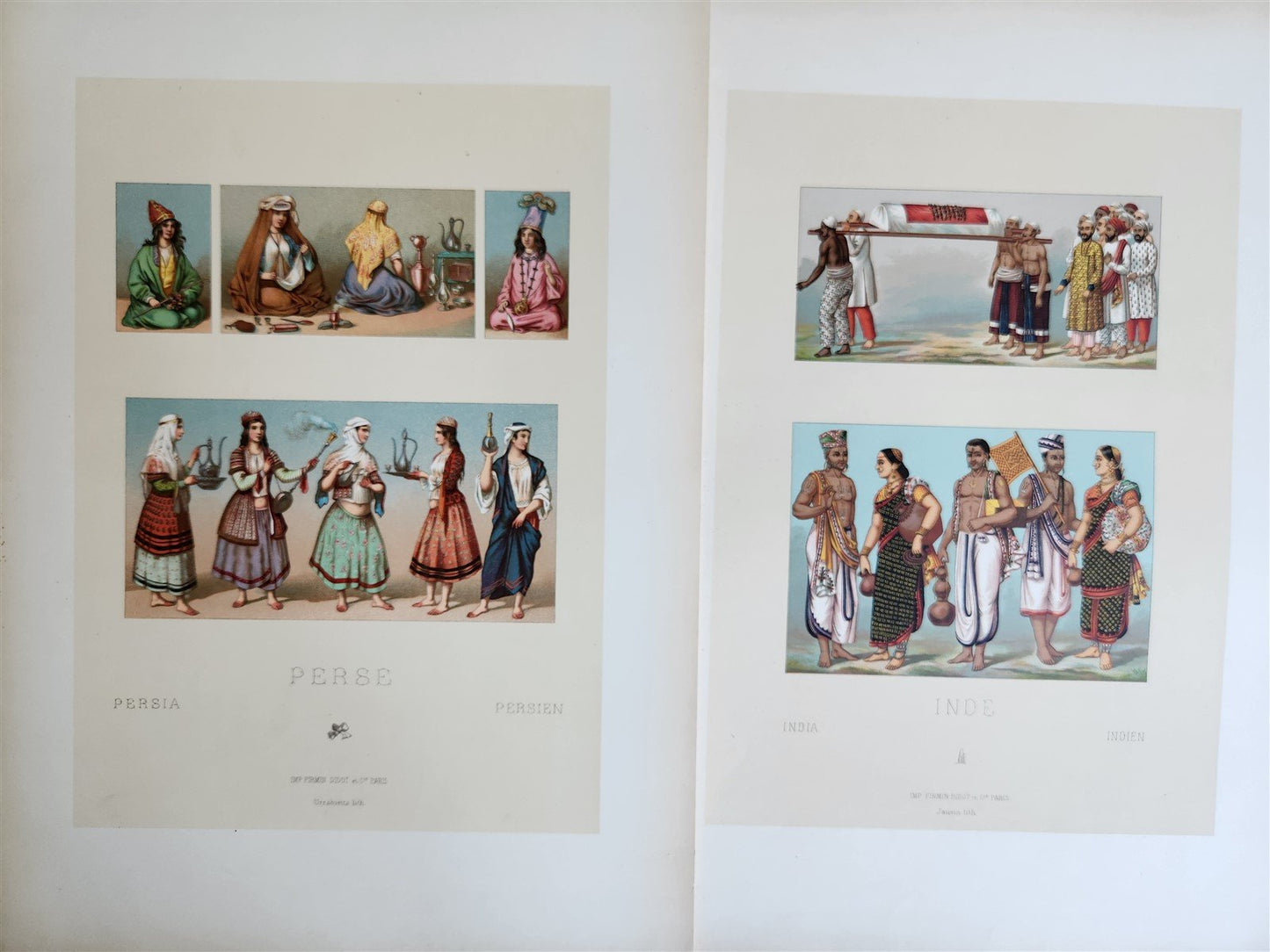 LE COSTUME by RACINET ILLUSTRATED AFRICA INDIA & TURKEY antique 24 PLATES