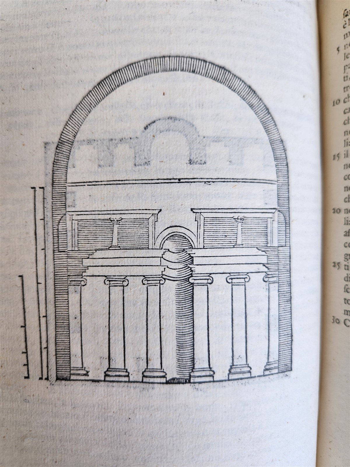 1565 L'Architettura Tradotta in lingua Fiorentina da Bartoli antique ILLUSTRATED