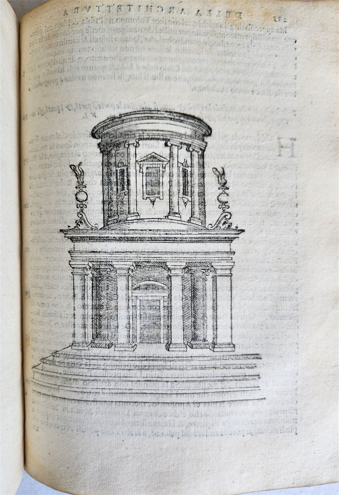 1565 L'Architettura Tradotta in lingua Fiorentina da Bartoli antique ILLUSTRATED