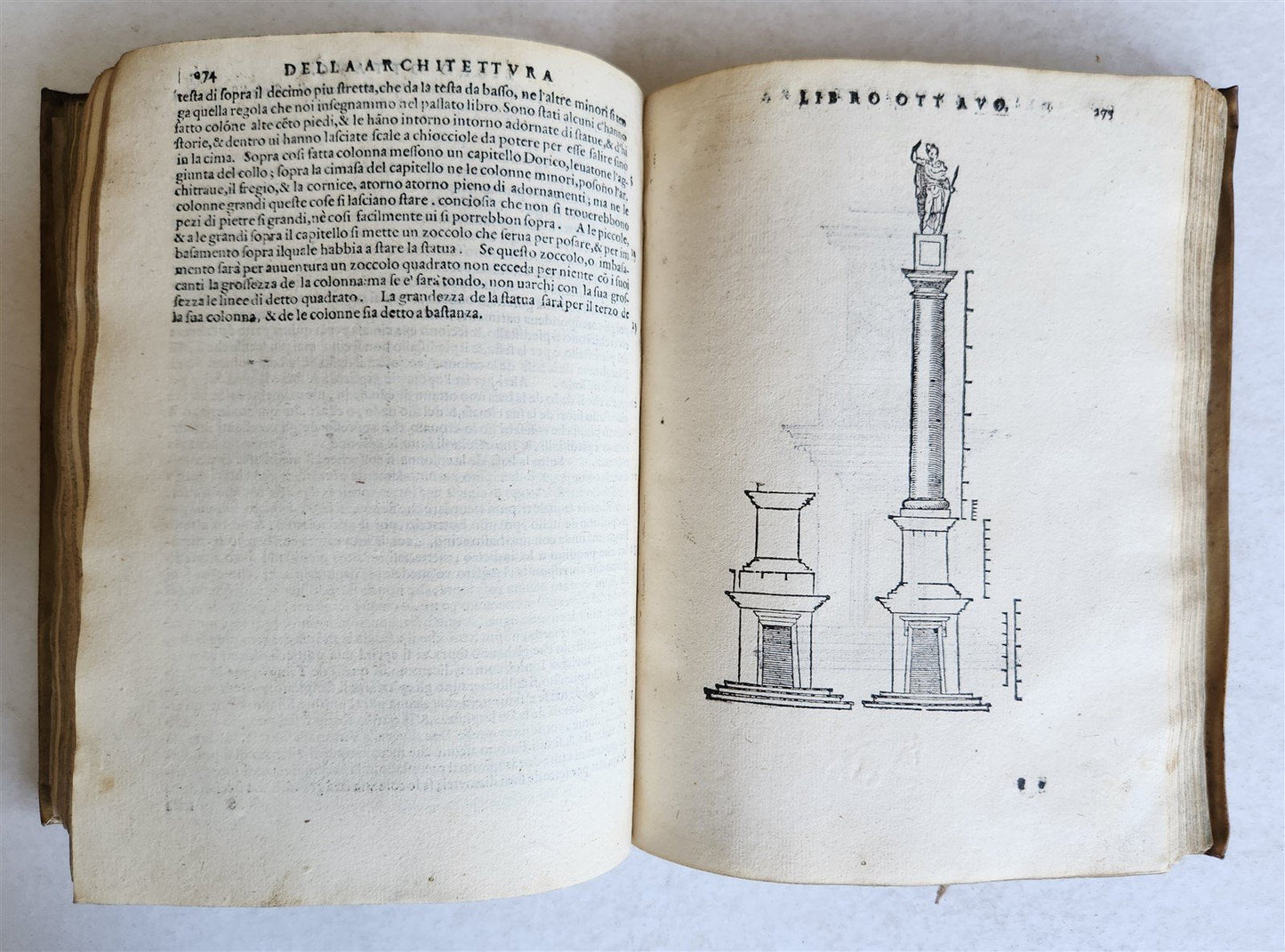 1565 L'Architettura Tradotta in lingua Fiorentina da Bartoli antique ILLUSTRATED