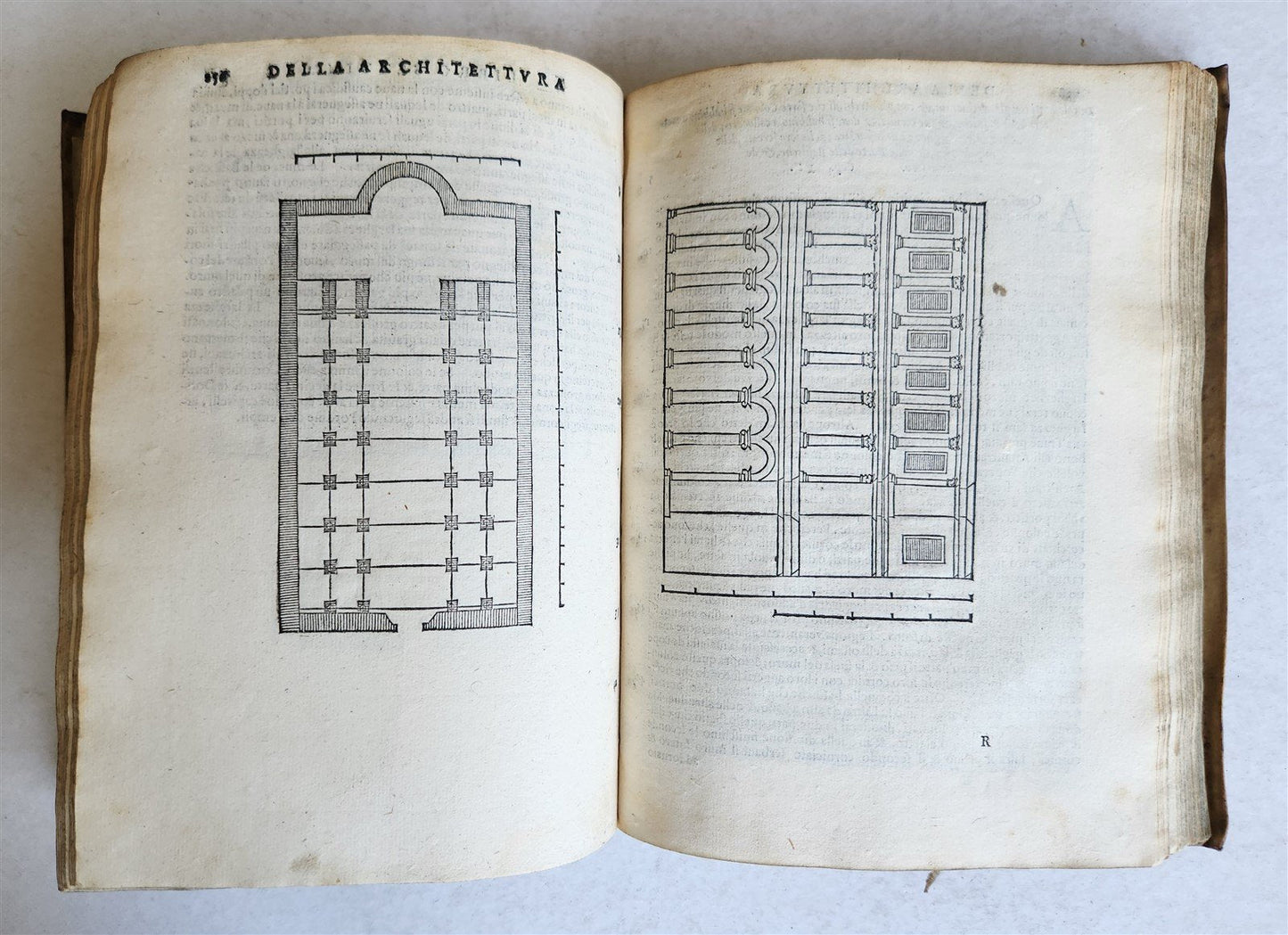1565 L'Architettura Tradotta in lingua Fiorentina da Bartoli antique ILLUSTRATED