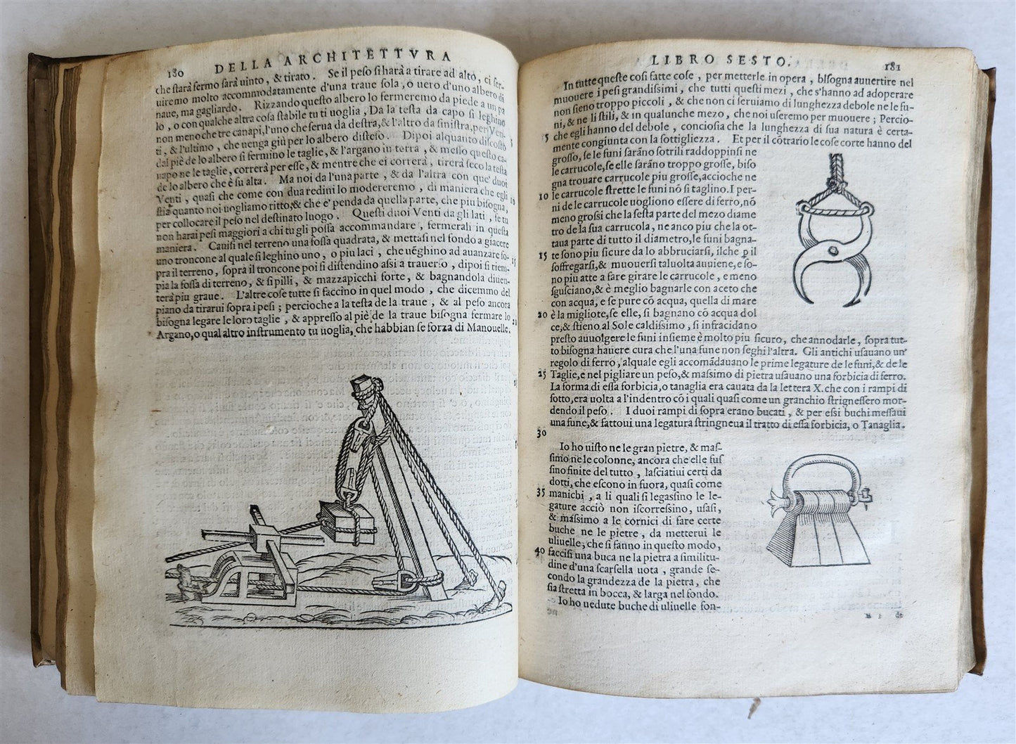 1565 L'Architettura Tradotta in lingua Fiorentina da Bartoli antique ILLUSTRATED