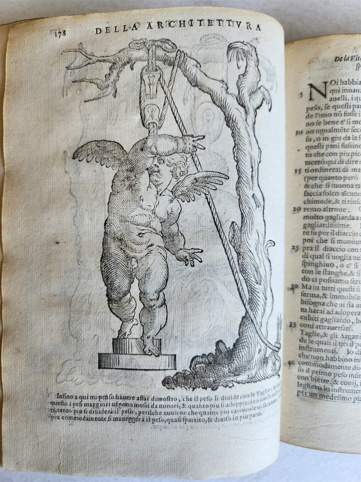 1565 L'Architettura Tradotta in lingua Fiorentina da Bartoli antique ILLUSTRATED