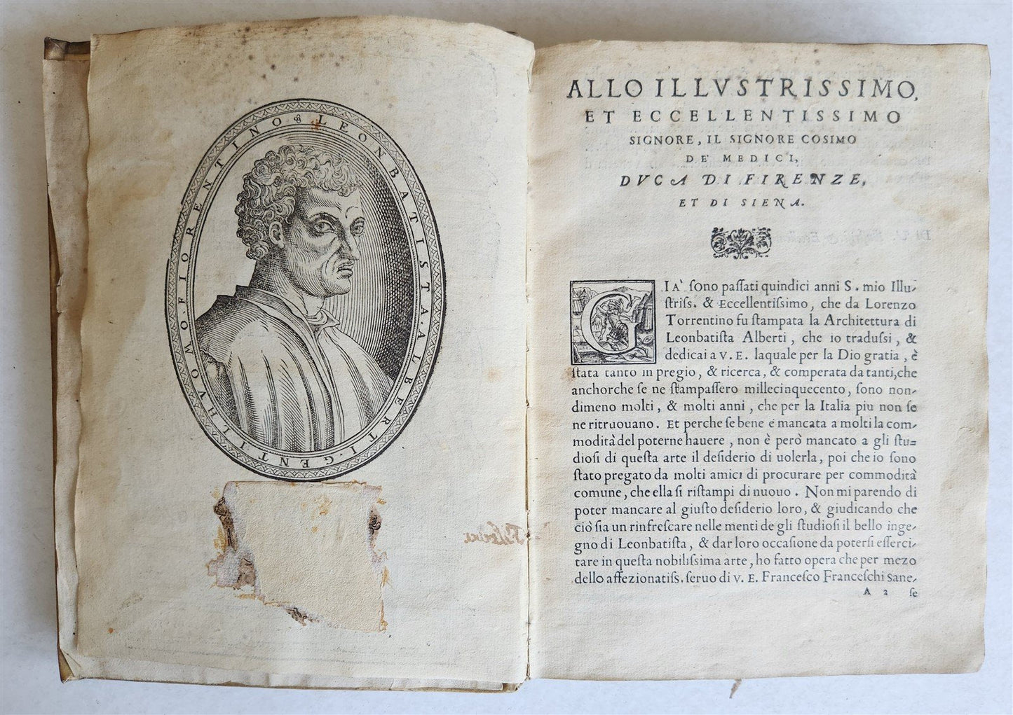 1565 L'Architettura Tradotta in lingua Fiorentina da Bartoli antique ILLUSTRATED