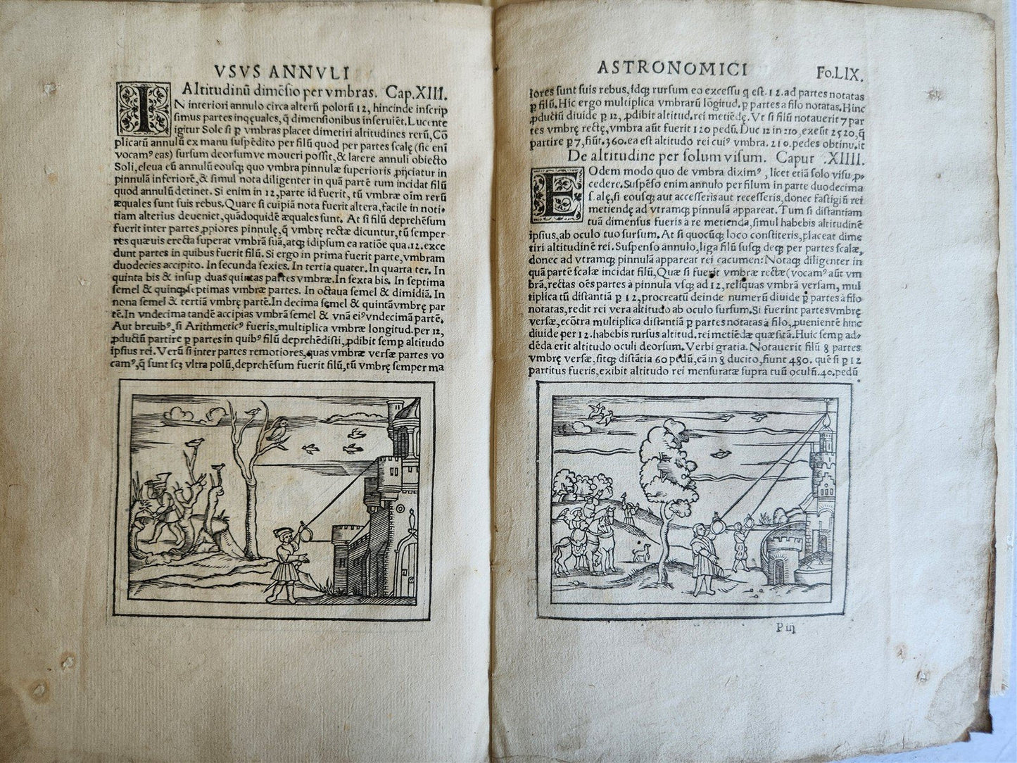 1540 COSMOGRAPHIA by APIANUS antique ILLUSTRATED 5 VOLVELLES WOODCUTS astronomy