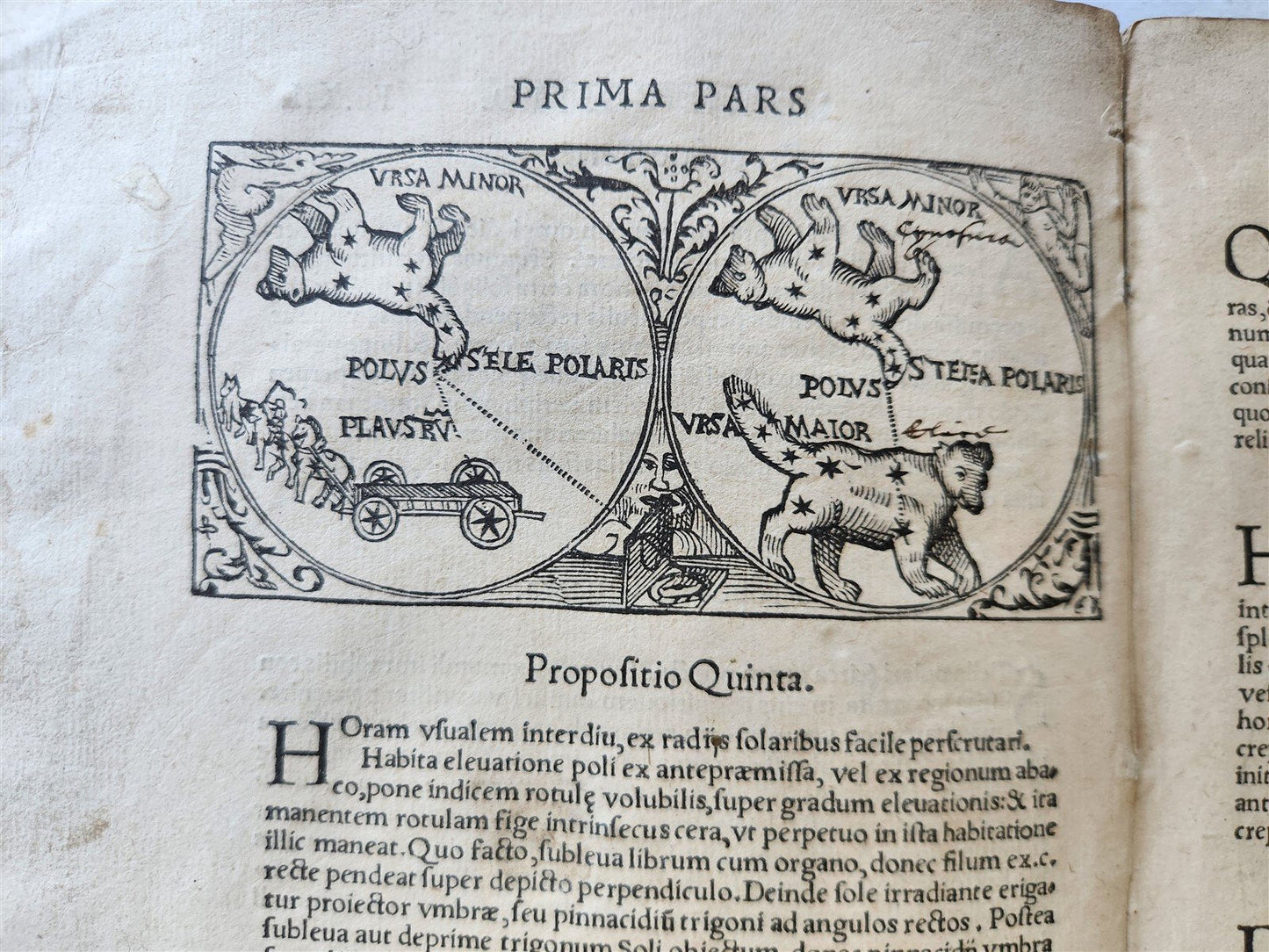 1540 COSMOGRAPHIA by APIANUS antique ILLUSTRATED 5 VOLVELLES WOODCUTS astronomy