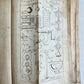 1752 PRINCIPLES of ALL MATHEMATICAL SCIENCES antique ILLUSTRATED w/ 44 PLATES
