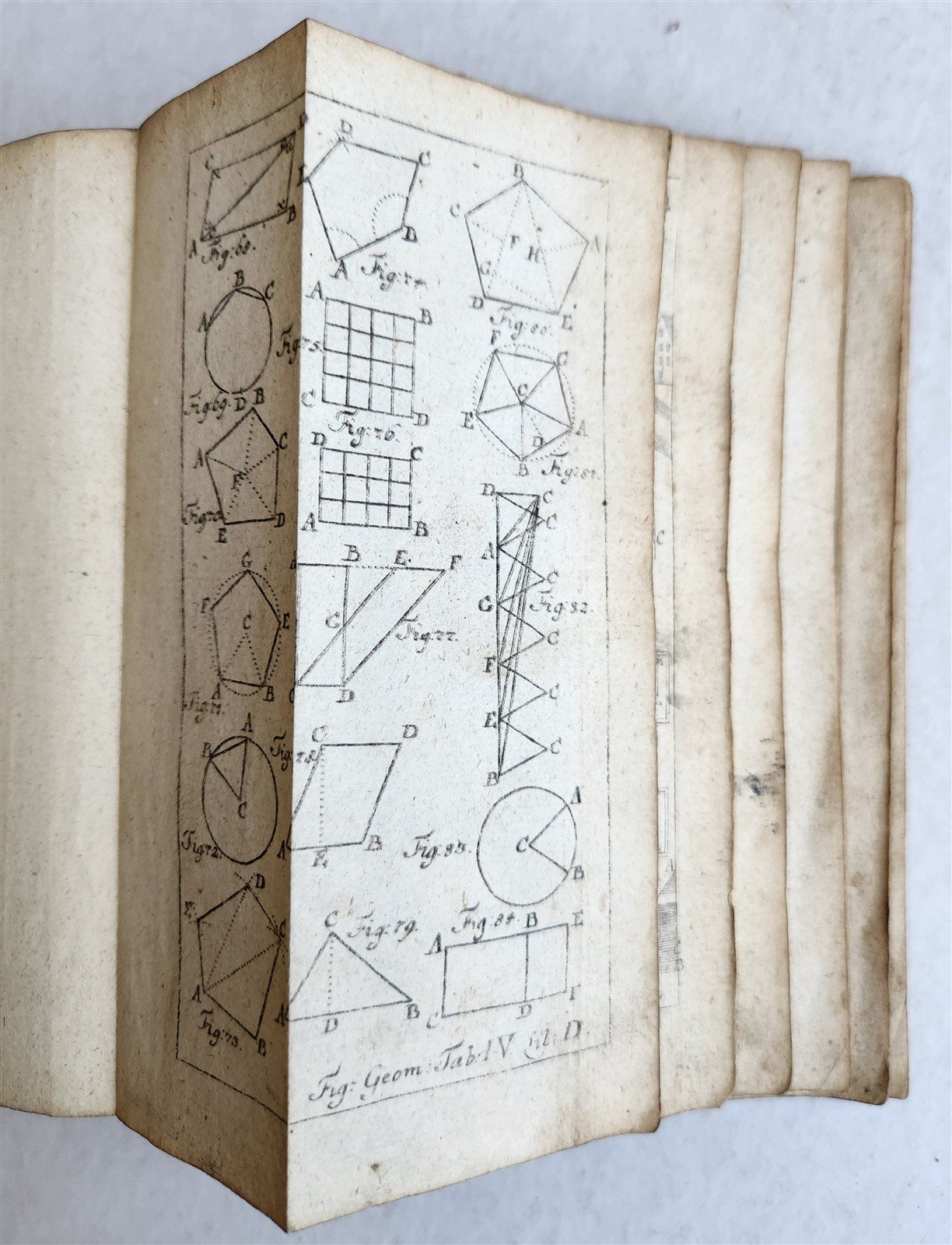 1752 PRINCIPLES of ALL MATHEMATICAL SCIENCES antique ILLUSTRATED w/ 44 PLATES
